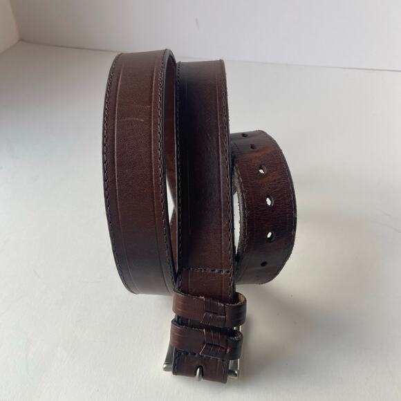 Red Head Brand Co Leather Belt 44 Double Keeper Brown 585500 - Picture 6 of 8